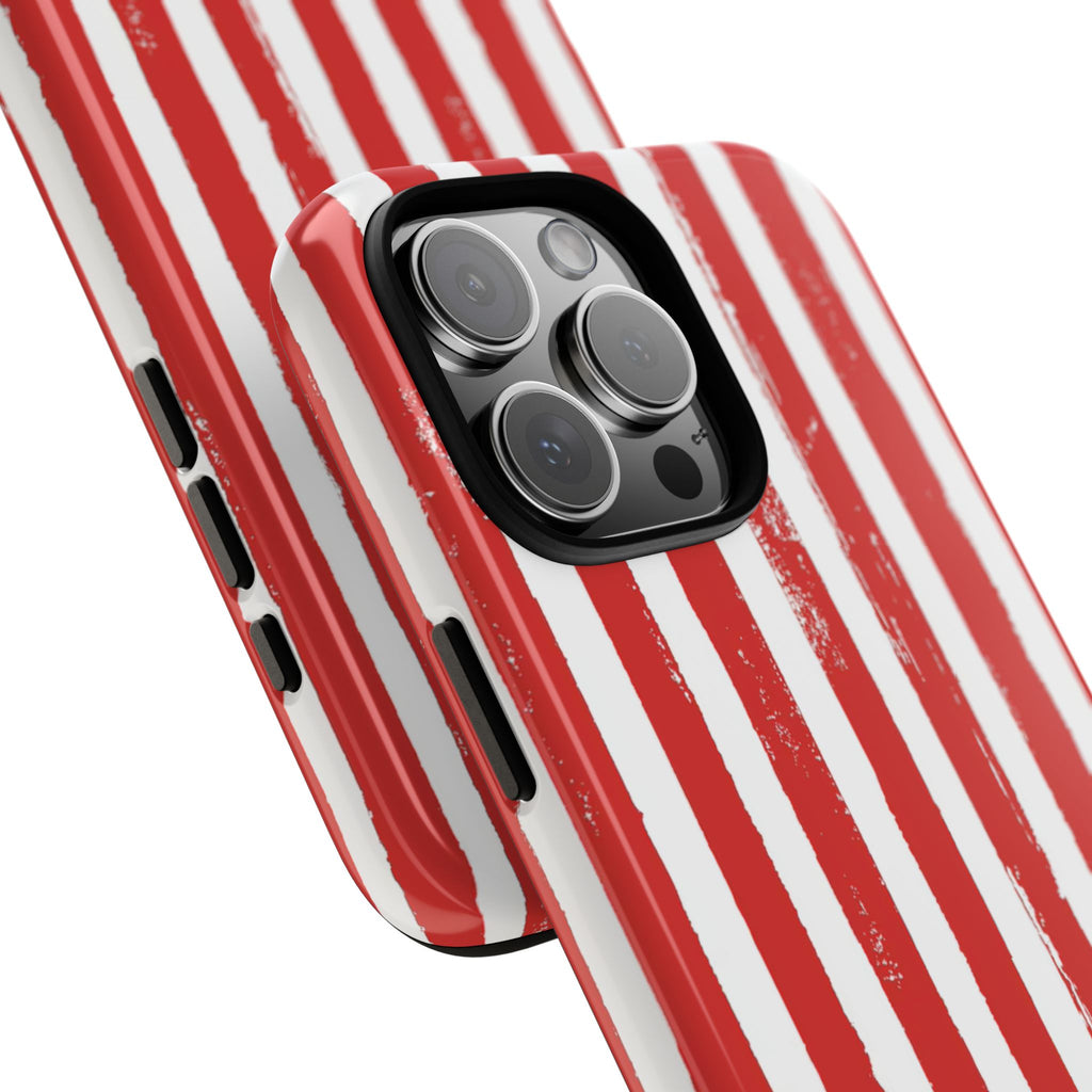 Red Striped Phone Case