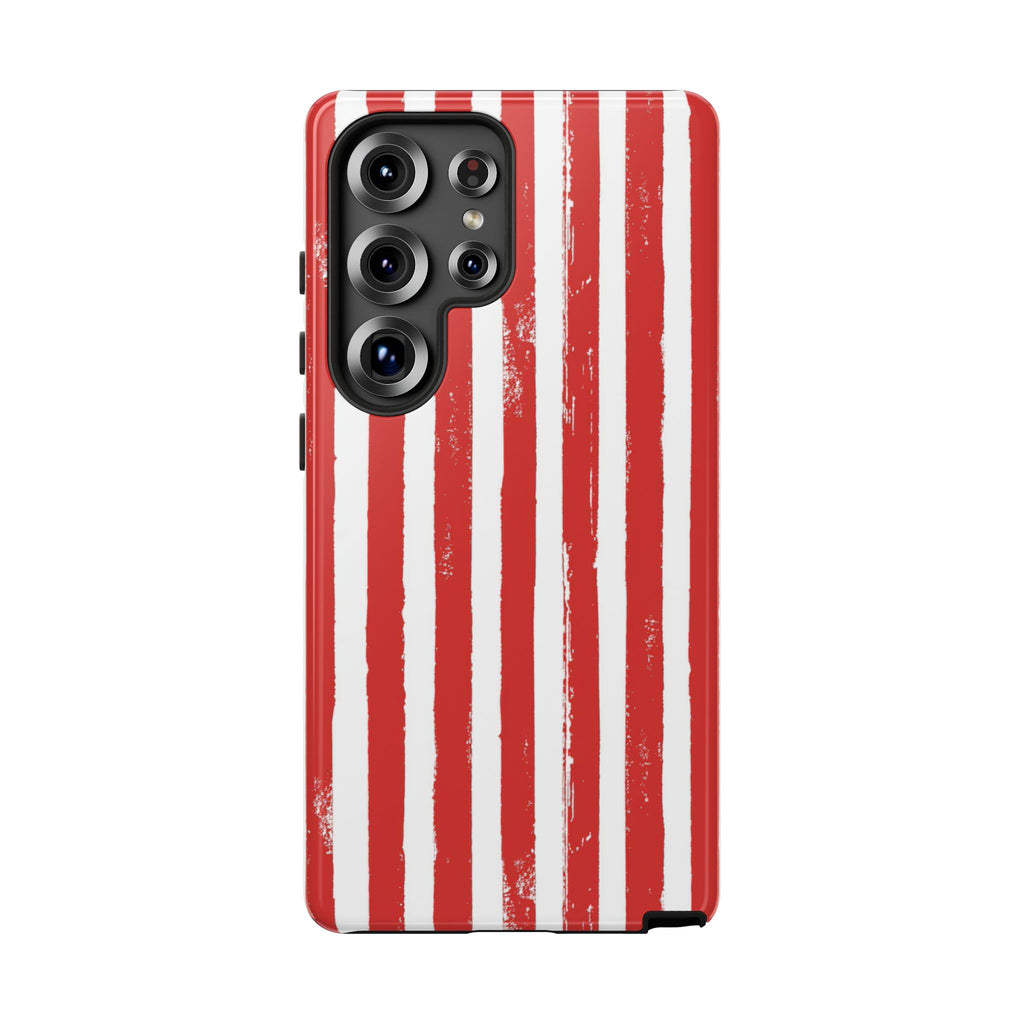 Red Striped Phone Case