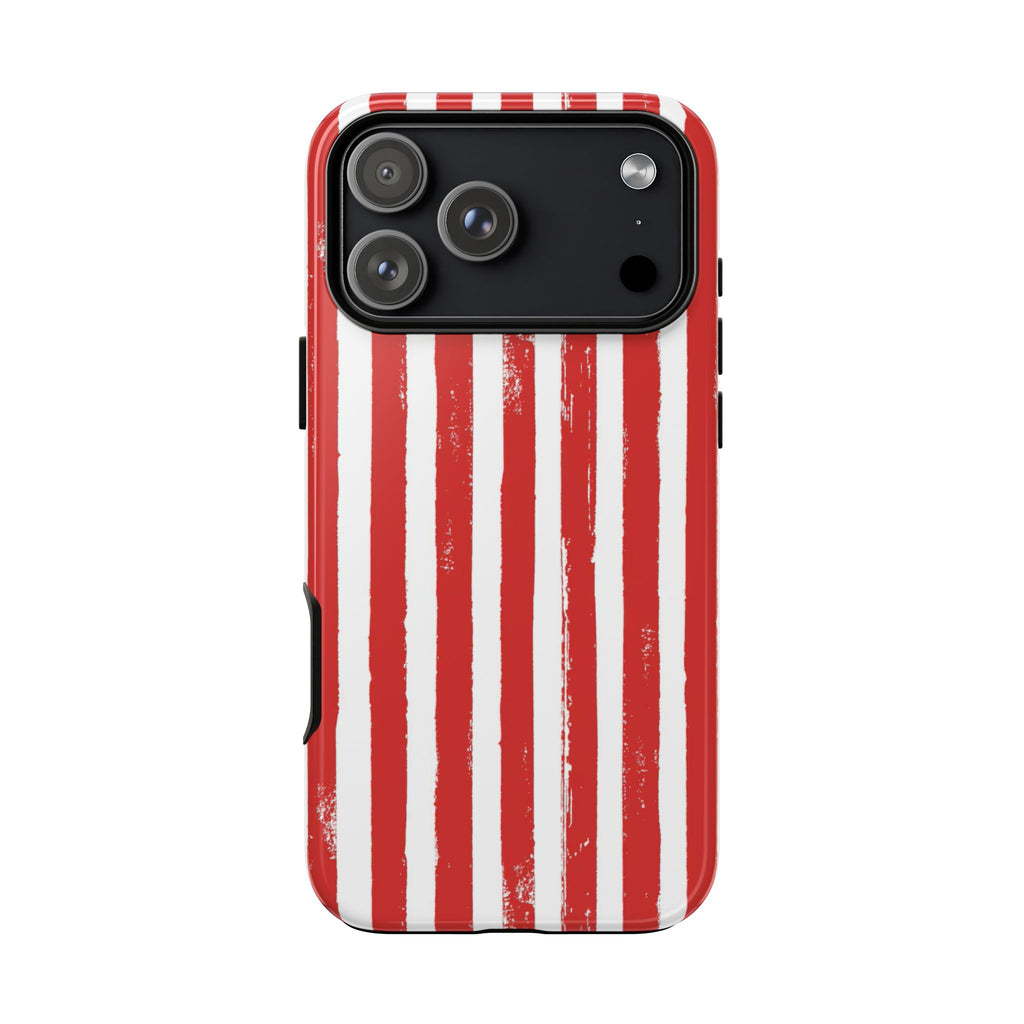 Red Striped Phone Case