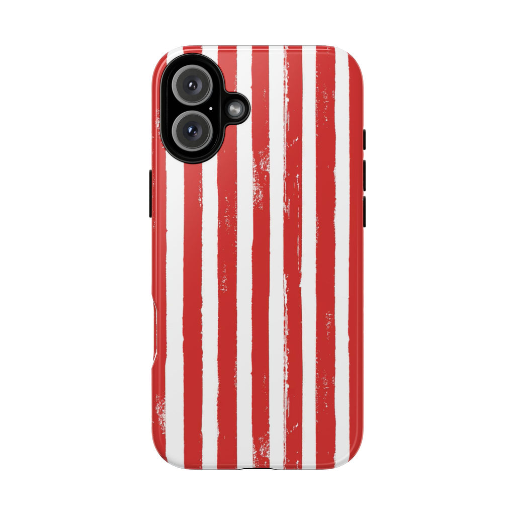 Red Striped Phone Case