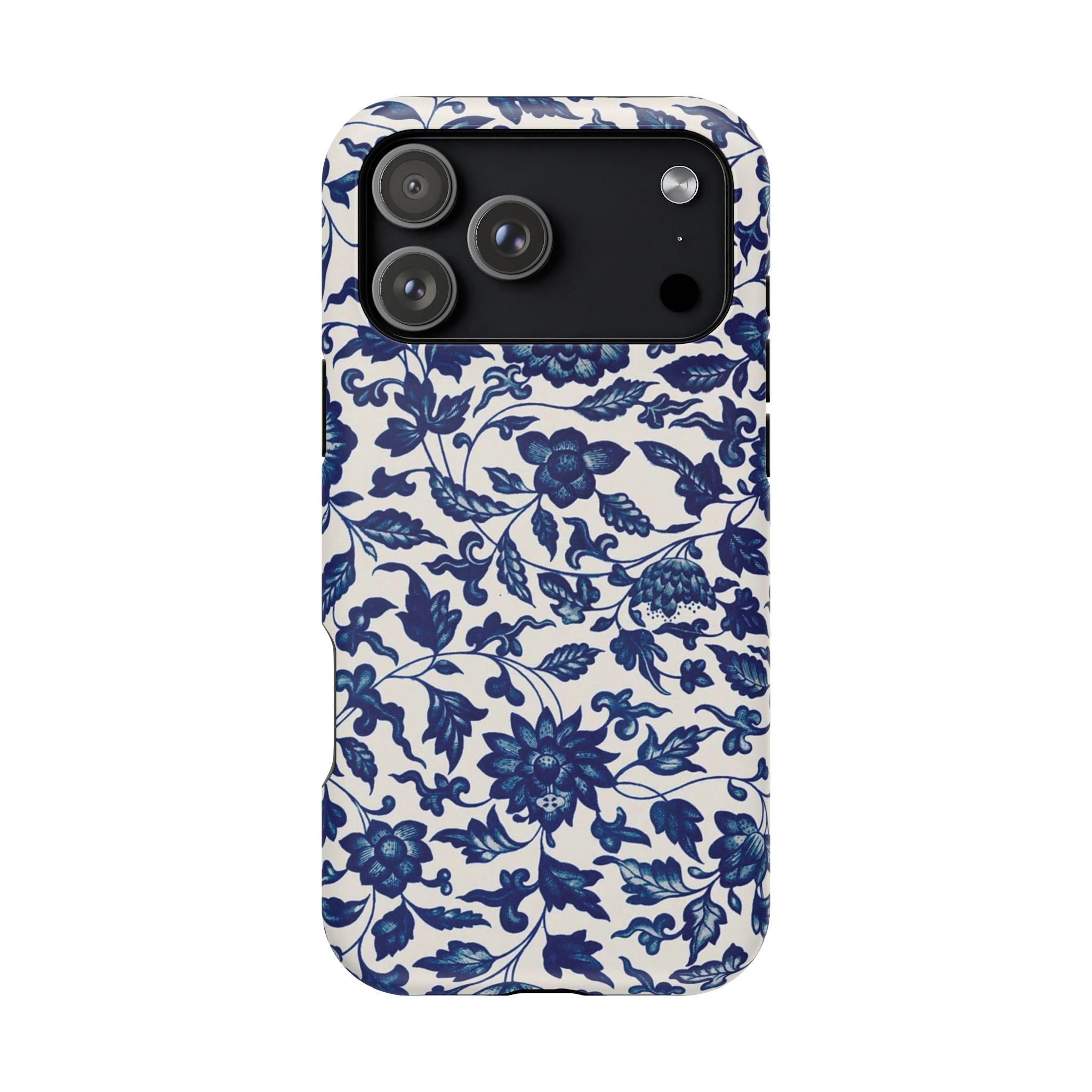 Blue Floral Magsafe Phone Case