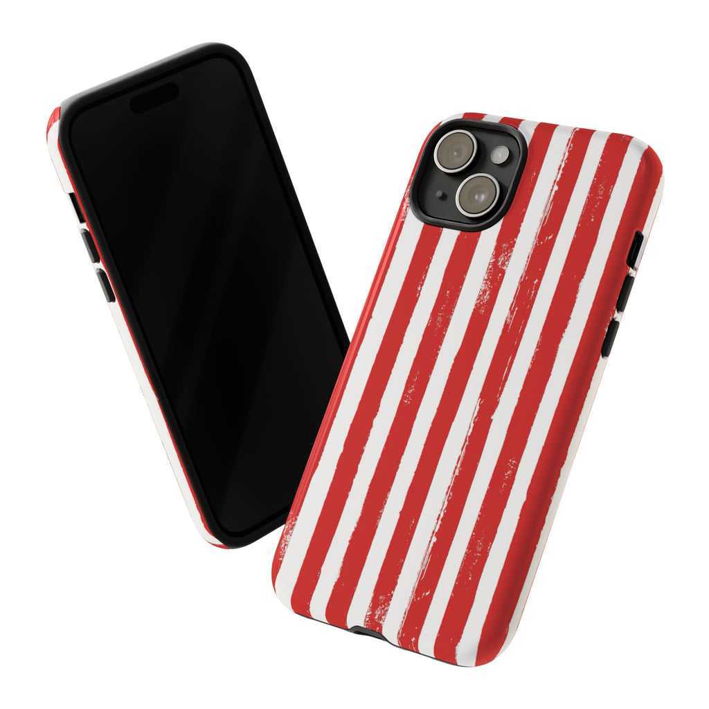 Red Striped Phone Case
